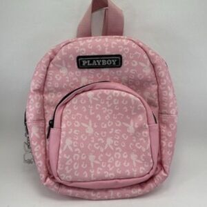 Pink Cheetah print design Mini
Backpack Playboy Bunny Bag